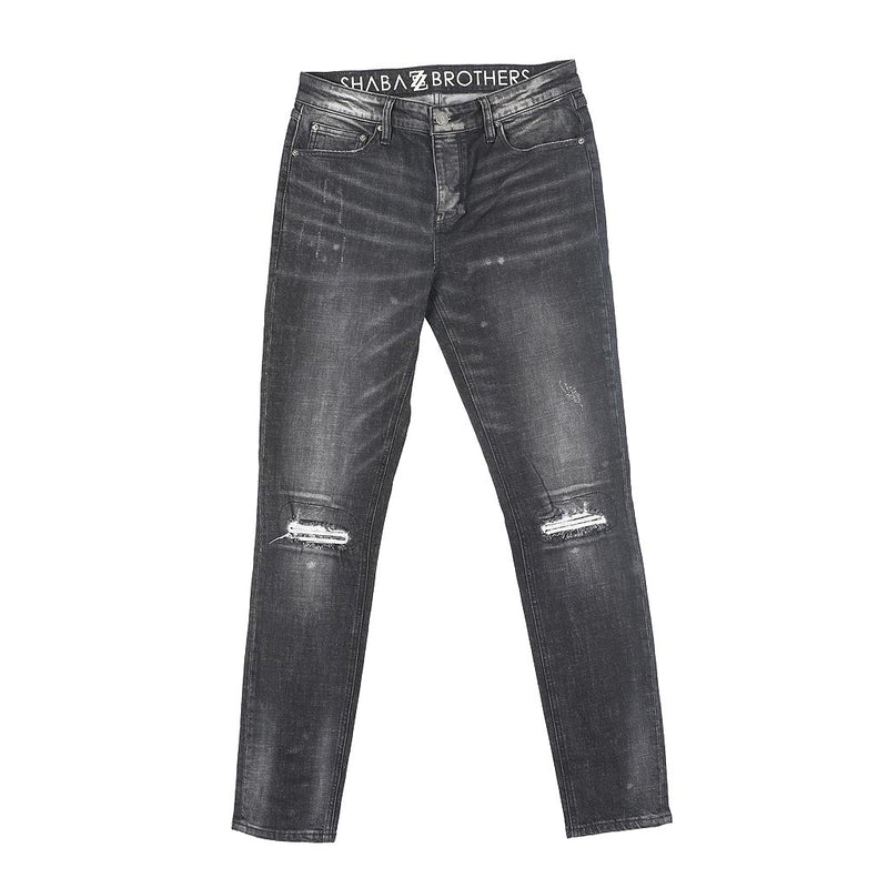Monte Carlo Jean Black Distressed Washed Denim1